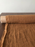 Ochre Linen Fabric: 100% Natural, Medium Weight - BGO24