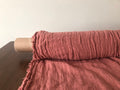 Coral Linen Fabric: 100% Natural, Medium Weight (55" Wide)