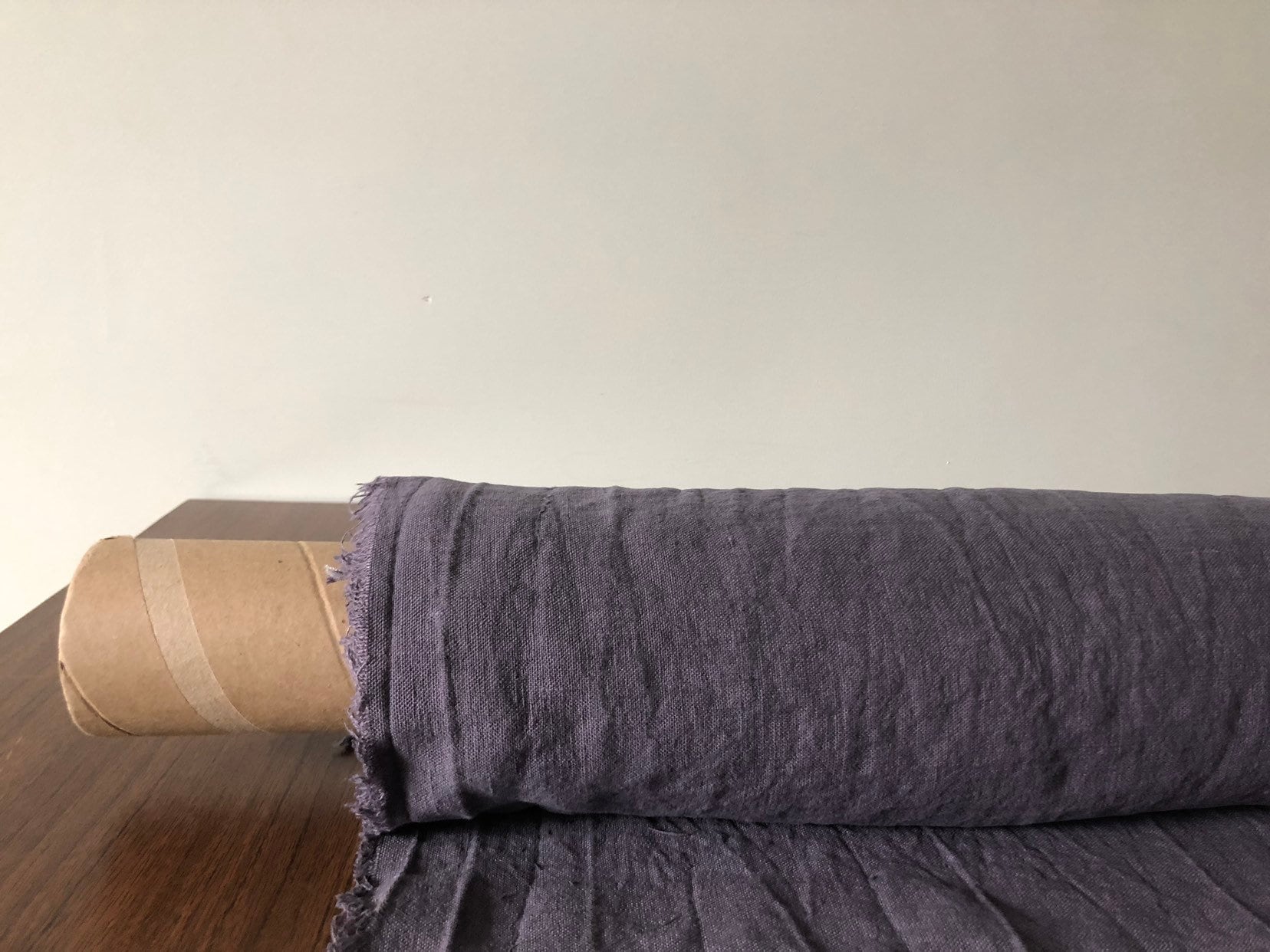 Extra Wide Soft Violet Linen Fabric: 250cm Width, BGO27