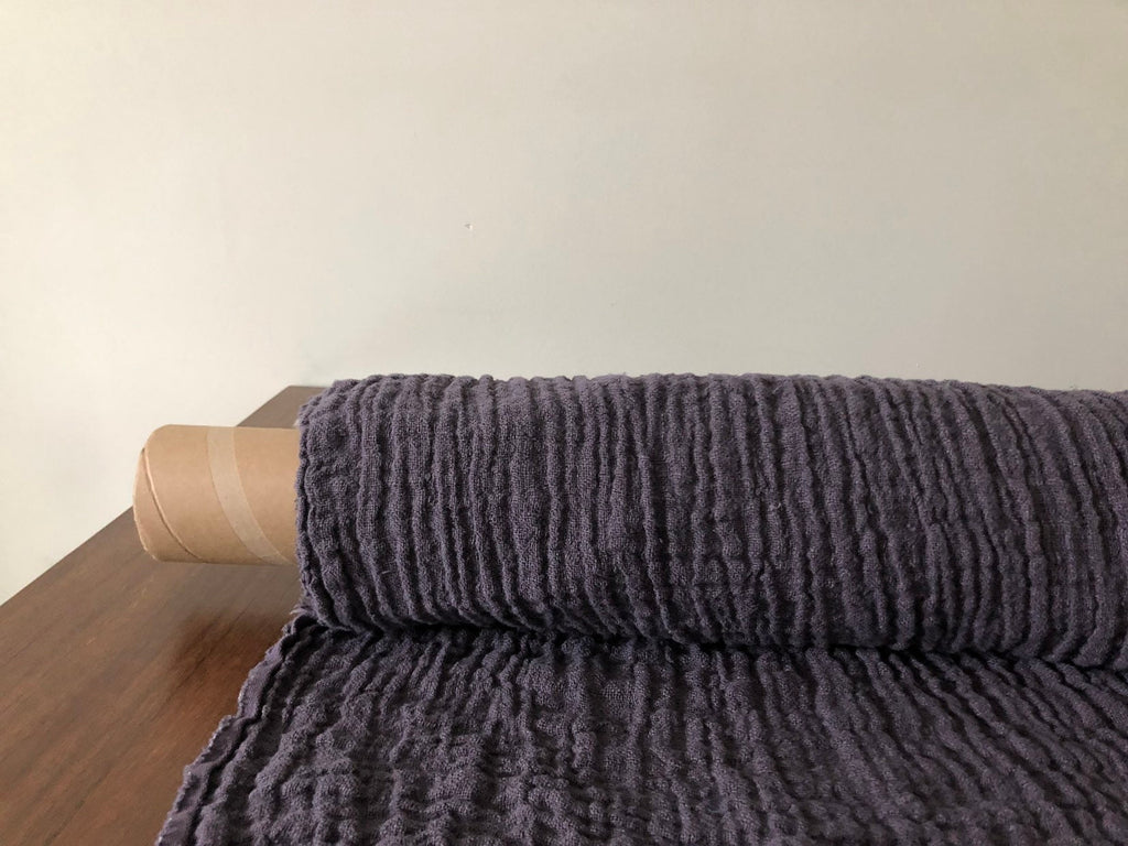 Violet Linen Fabric: 100% Natural, Light Weight, 140cm Wide