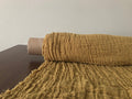 Mustard Linen Fabric: 100% Natural, Softened, 140cm Wide
