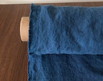 8 meters of natural linen fabric for Tina (SOFT Blue)