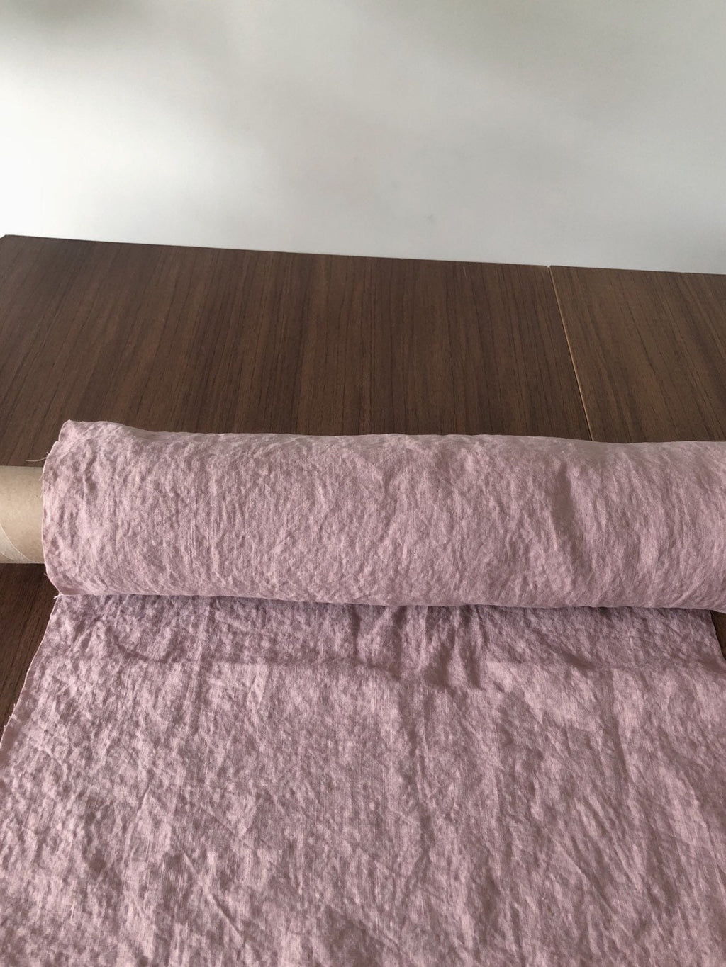 Extra Wide Dusty Lavender Linen Fabric: 100% Natural, Softened (250cm Width)