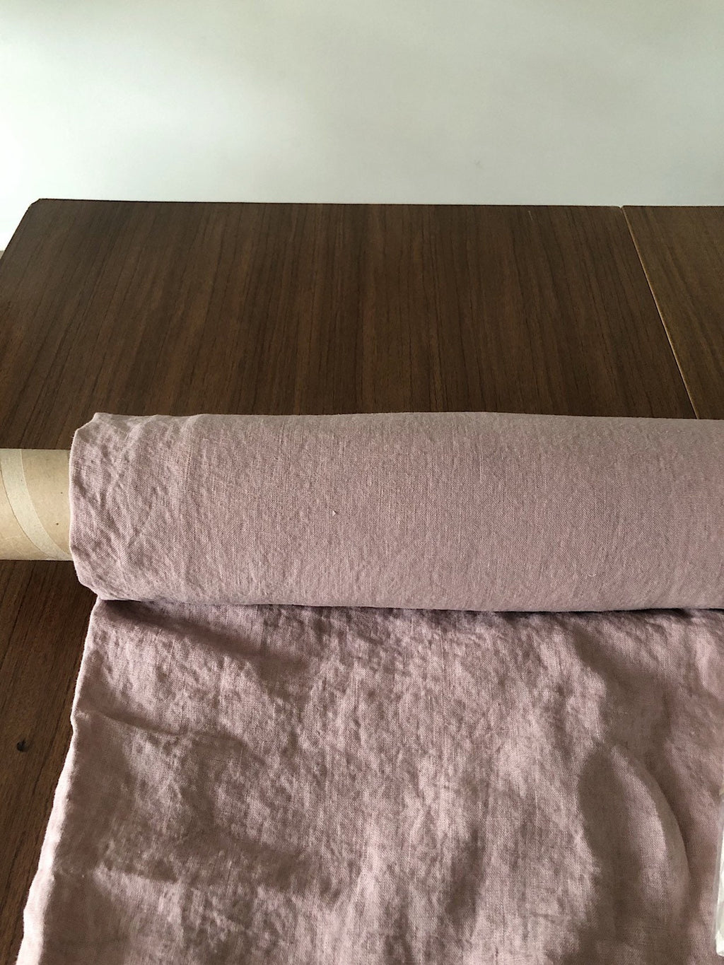 Extra Wide Dusty Lavender Linen Fabric: 100% Natural, Softened, 250cm