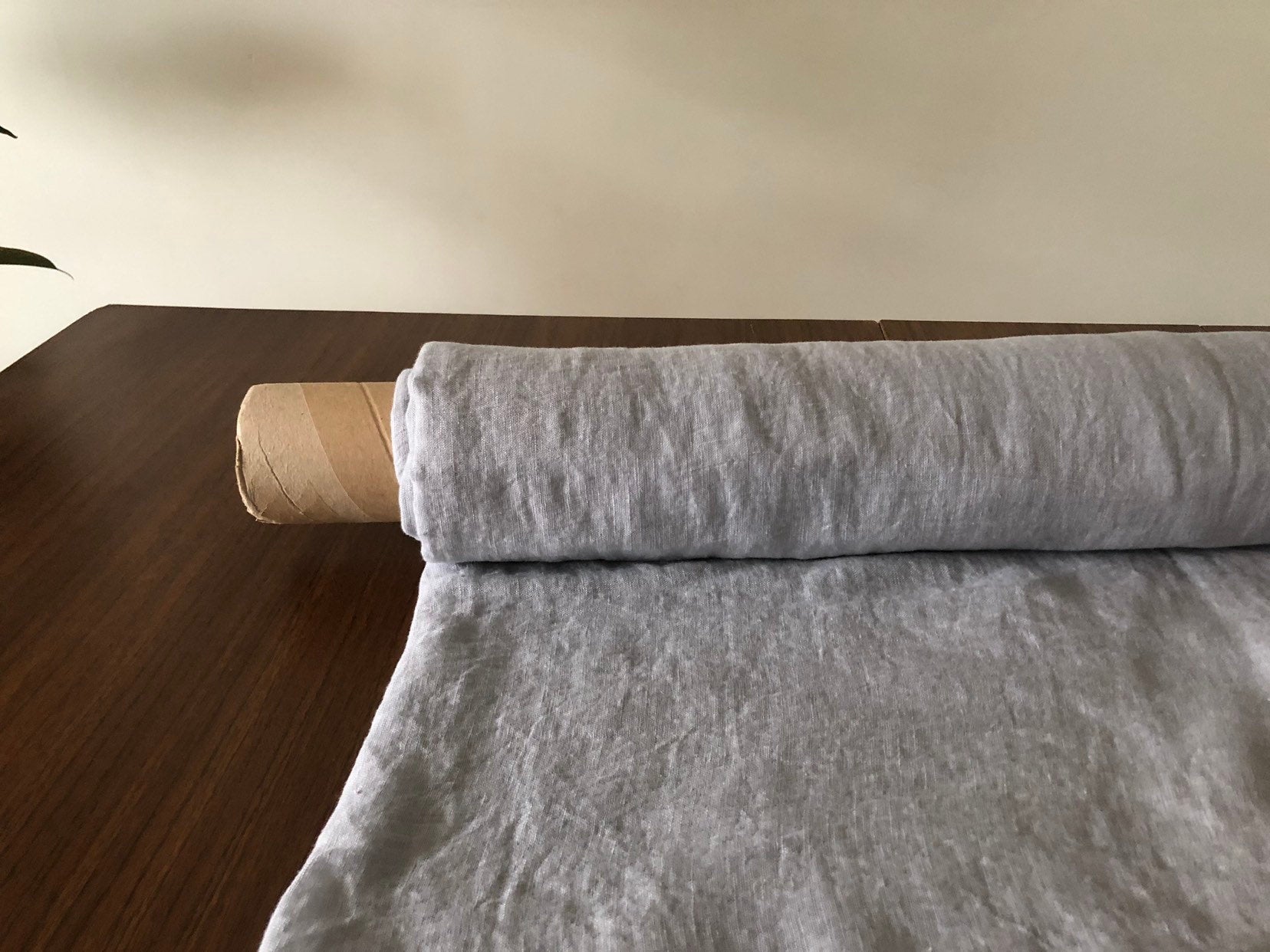 Light Natural Linen Fabric: Softened 100% Linen, 142cm Wide