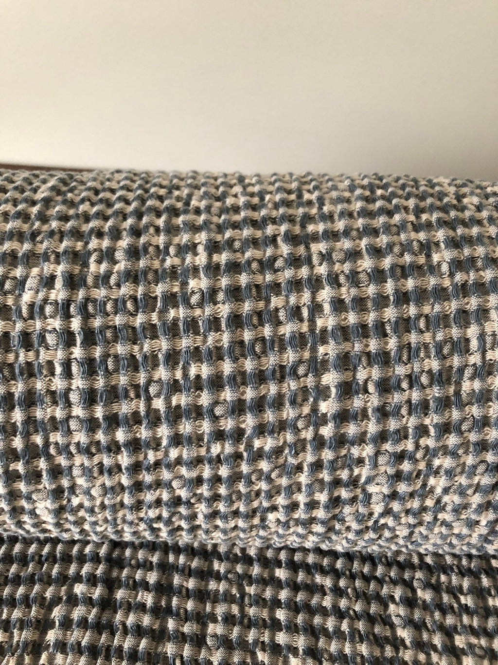 88" EXTRA WIDE fabric, Waffle natural Linen/Cotton fabric BGO137CW (1/70), 250g/225cm fabric by the metre bath towel kitchen towel spa towel
