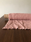 Waffle Linen Cotton Fabric: 88" Extra Wide Rose BGO137