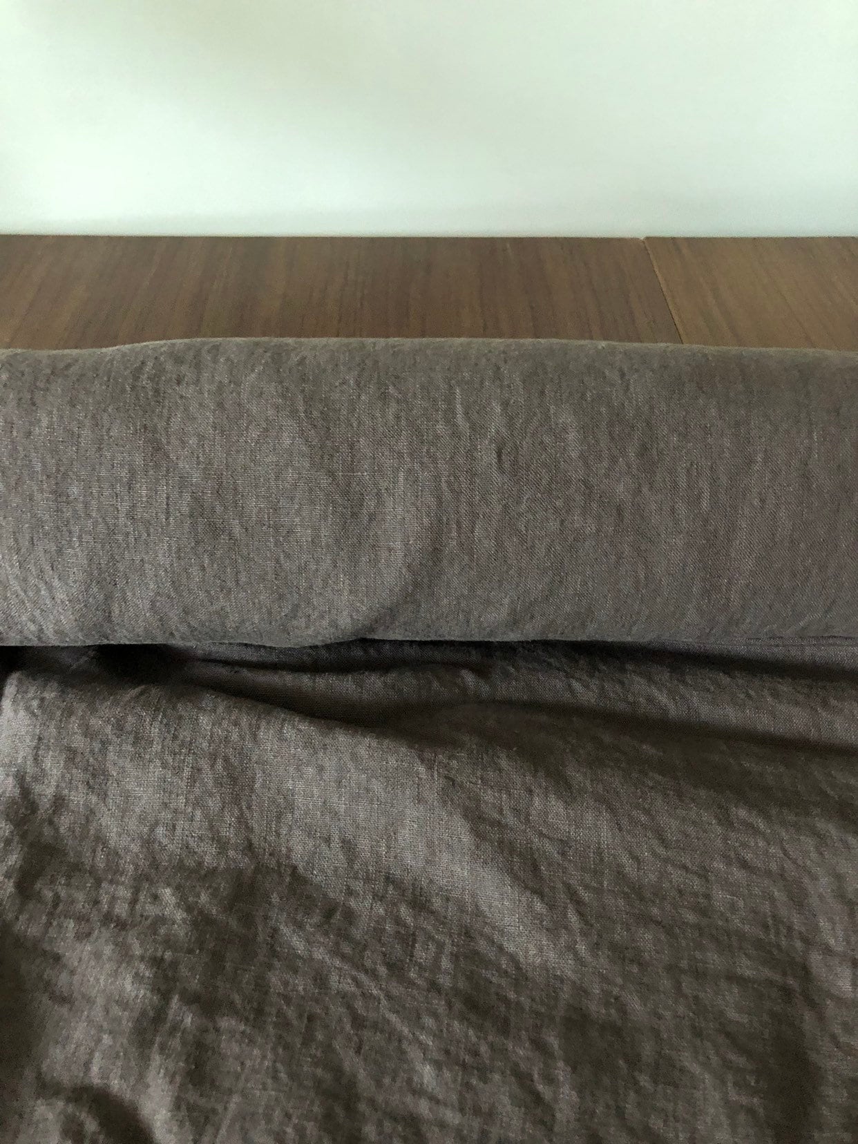 Extra Wide Soft Brown Linen Fabric: 250cm Width, Bedding & Sewing