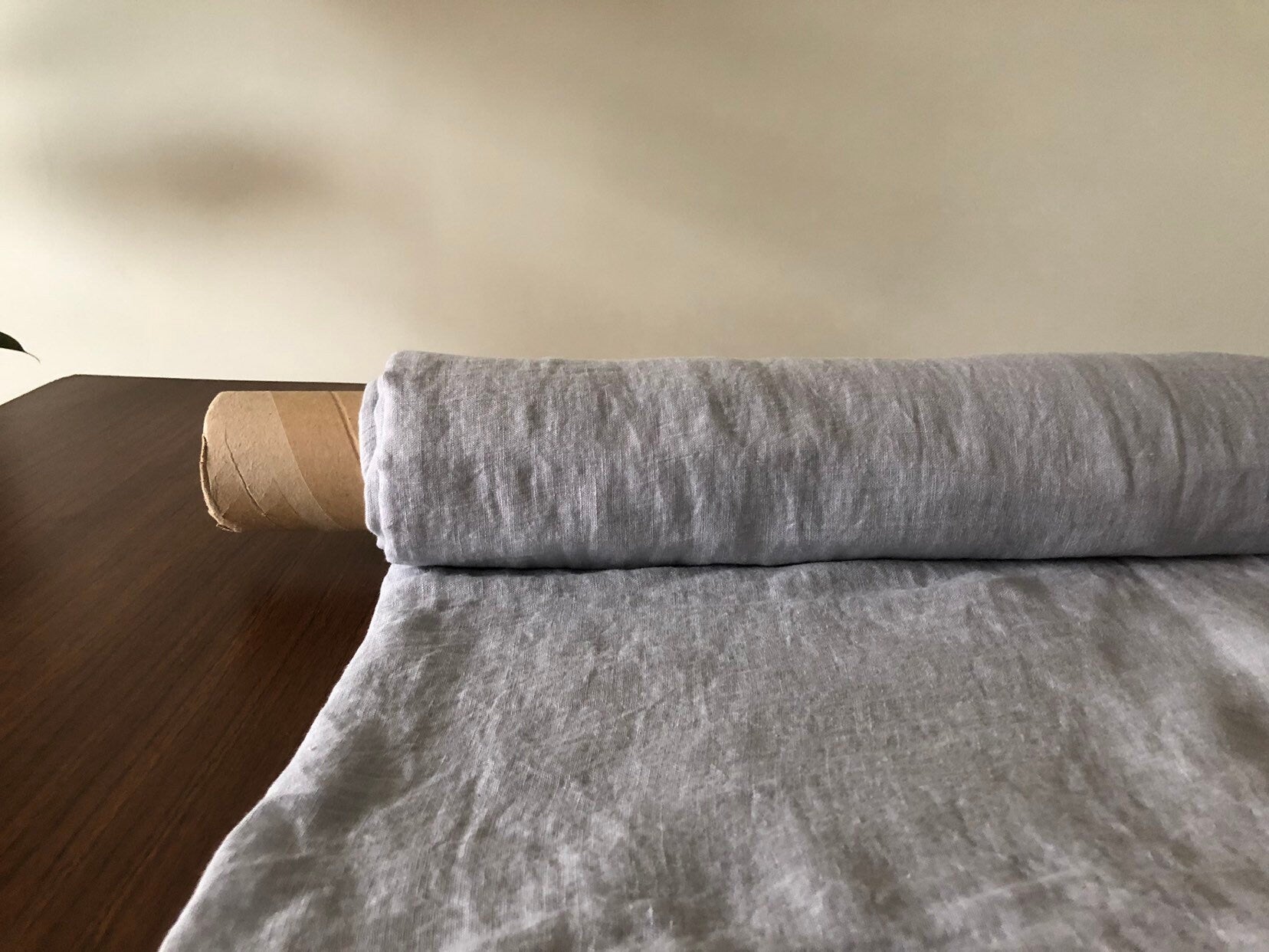 Light Natural Linen Fabric: Softened 100% Linen, 142cm Wide
