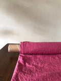 Extra Wide Magenta Linen Fabric: 100% Natural, 250cm Width