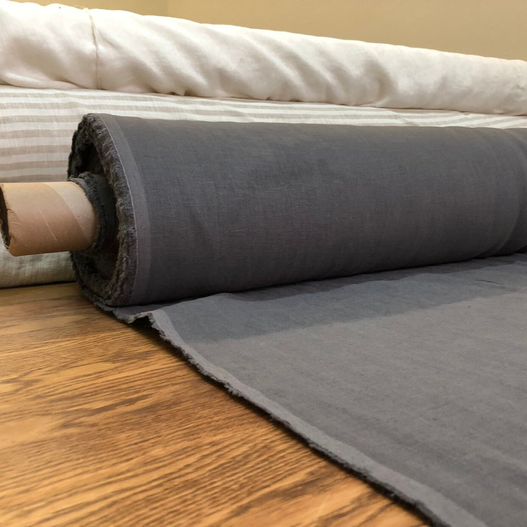 Extra Wide Natural Linen Fabric: Softened Bedding, Sewing (250cm Width)