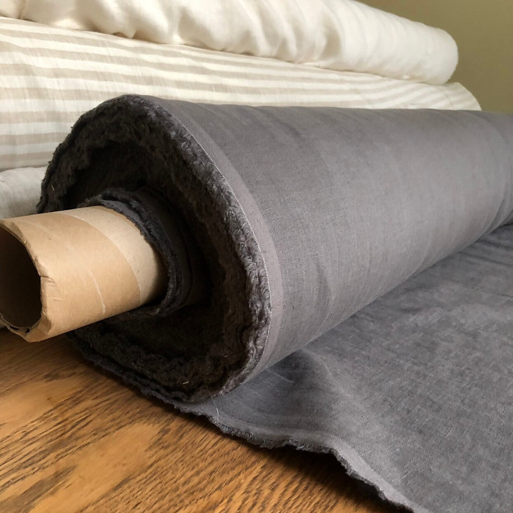 Extra Wide Natural Linen Fabric: Softened Bedding, Sewing (250cm Width)