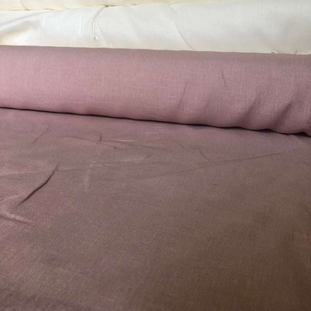 Extra Wide Rose Linen Fabric: 100% Natural, 260cm Wide, For Sewing & Bedding
