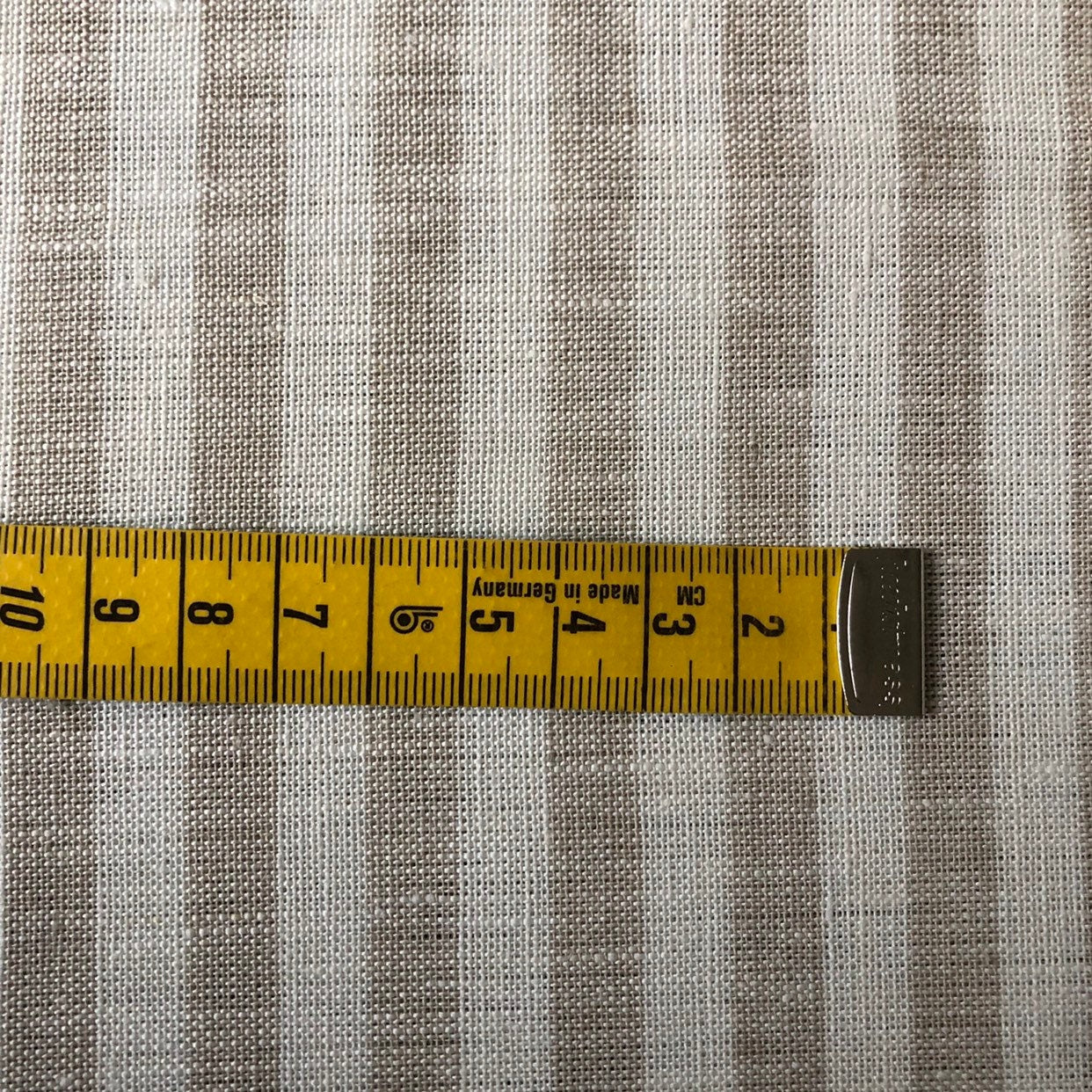 Striped Linen Fabric: Extra Wide Beige Linen, 260cm Width