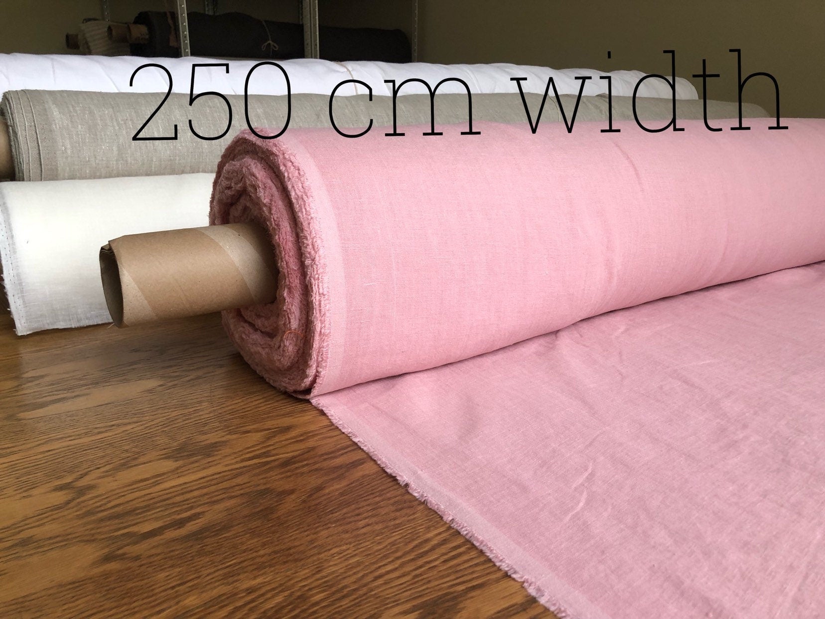 100 % EXTRA wide natural LINEN fabric BGO17 Baby_1128soft , 250 cm width fabric by the metre, bedding linen, bedspread, sewing, linen