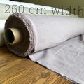 Extra Wide Mystic Lilac Linen Fabric: Softened Bedding Linen (250cm Width)
