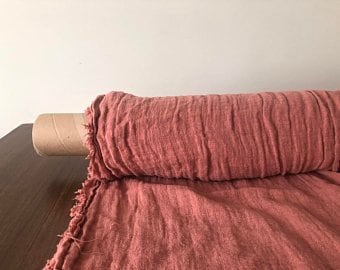 Natural linen fabrics for Jung