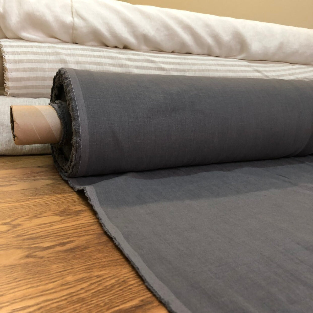 Extra Wide Natural Linen Fabric: Softened Bedding, Sewing (250cm Width)