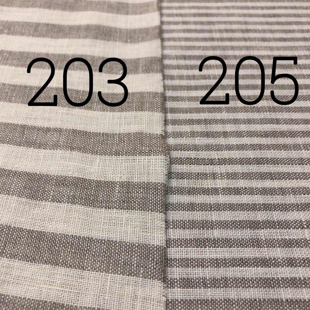 Striped Linen Fabric: Natural Bedding, Sewing Material - 56" Wide