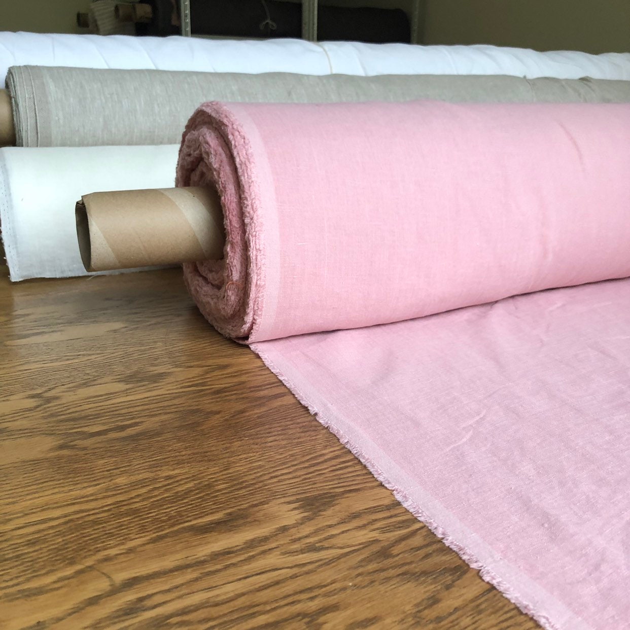 100 % EXTRA wide natural LINEN fabric BGO17 Baby_1128soft , 250 cm width fabric by the metre, bedding linen, bedspread, sewing, linen