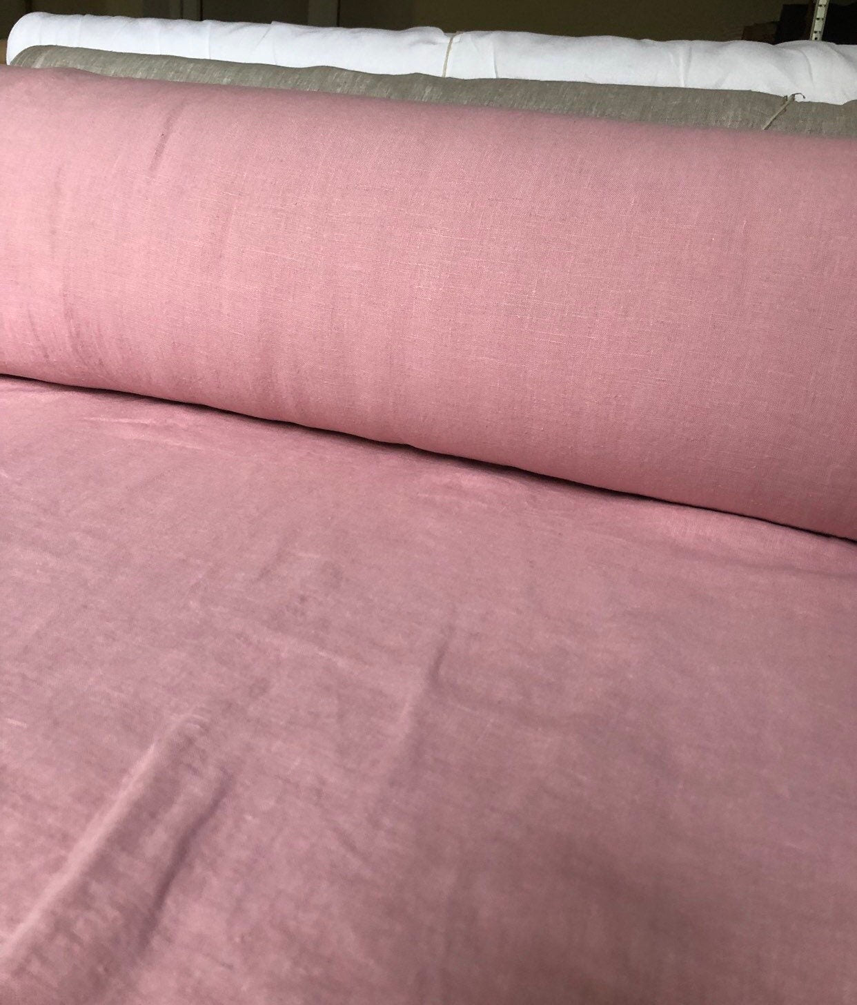 100 % EXTRA wide natural LINEN fabric BGO17 Baby_1128soft , 250 cm width fabric by the metre, bedding linen, bedspread, sewing, linen