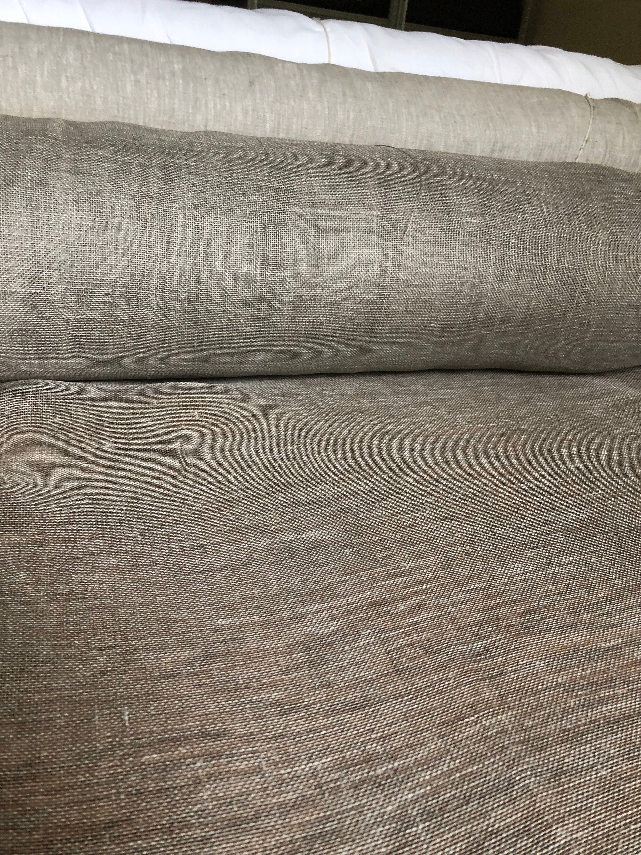 Natural Linen Fabric By The Yard: 100% Pure, 59" Wide, For Sewing
