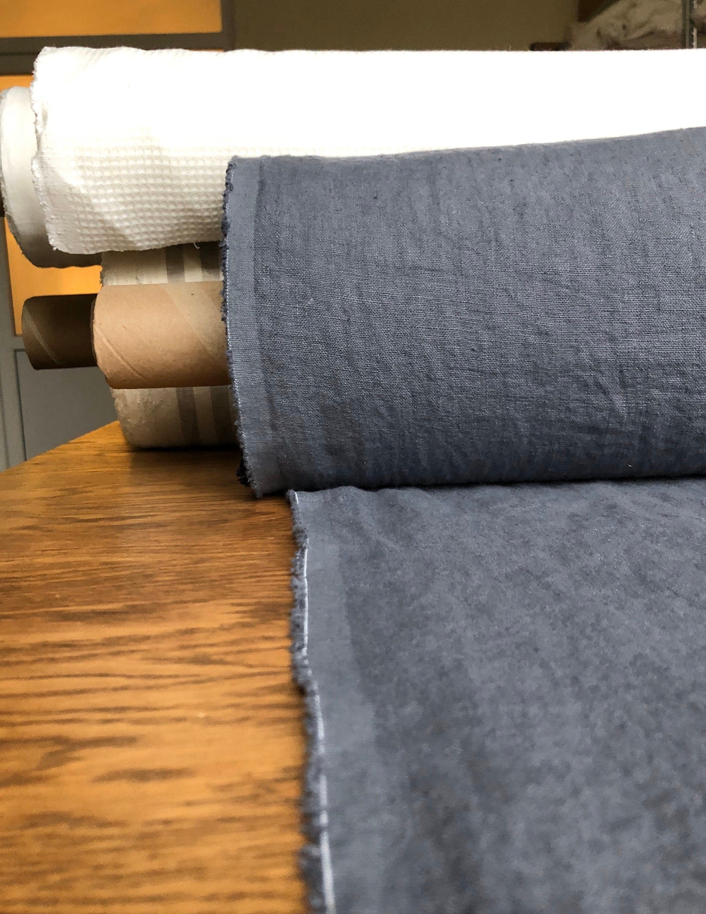 Softened Linen Fabric: 100% Natural, 145cm Wide, 260gsm