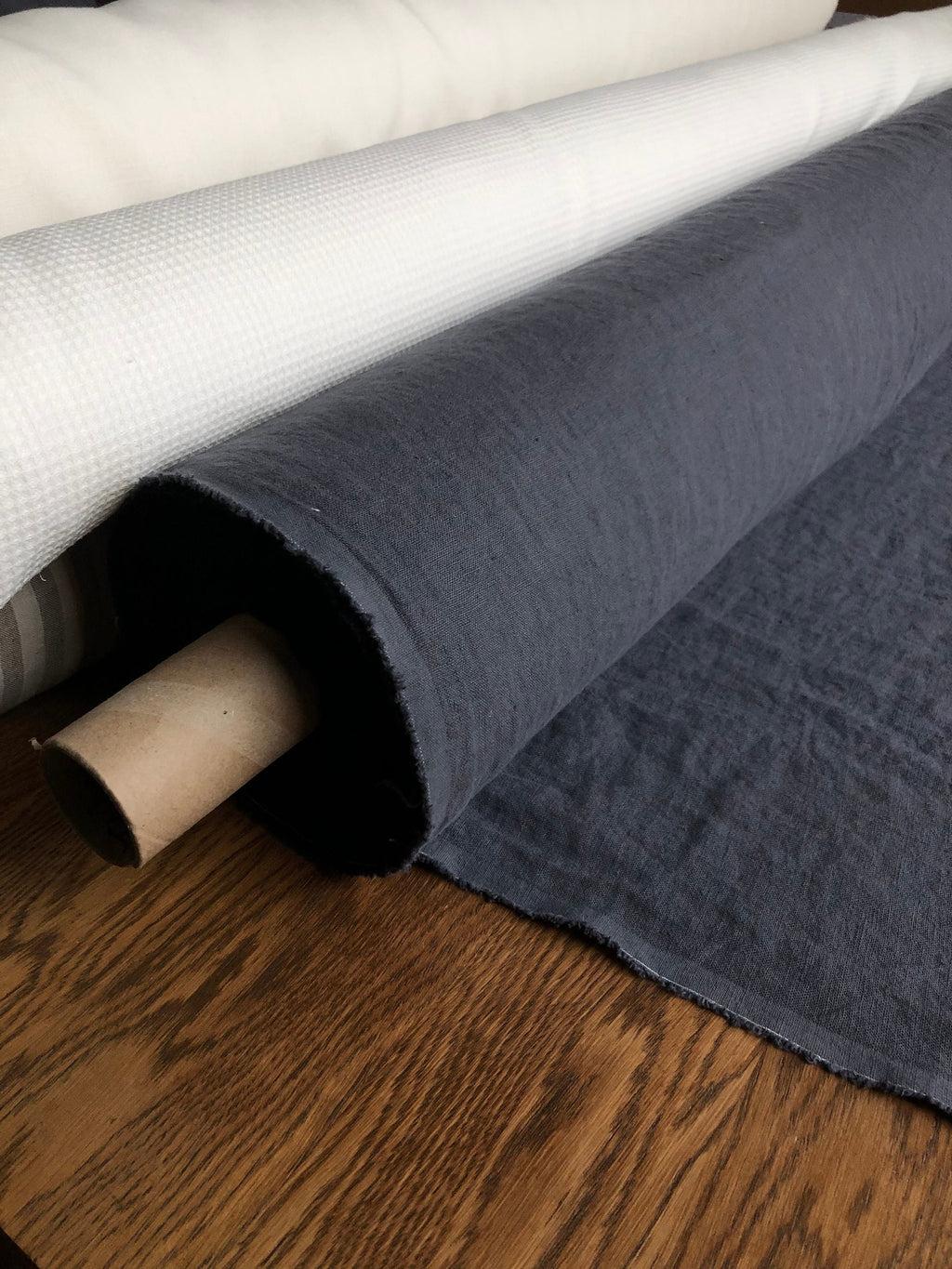 Softened Linen Fabric: 100% Natural, 145cm Wide, 260gsm