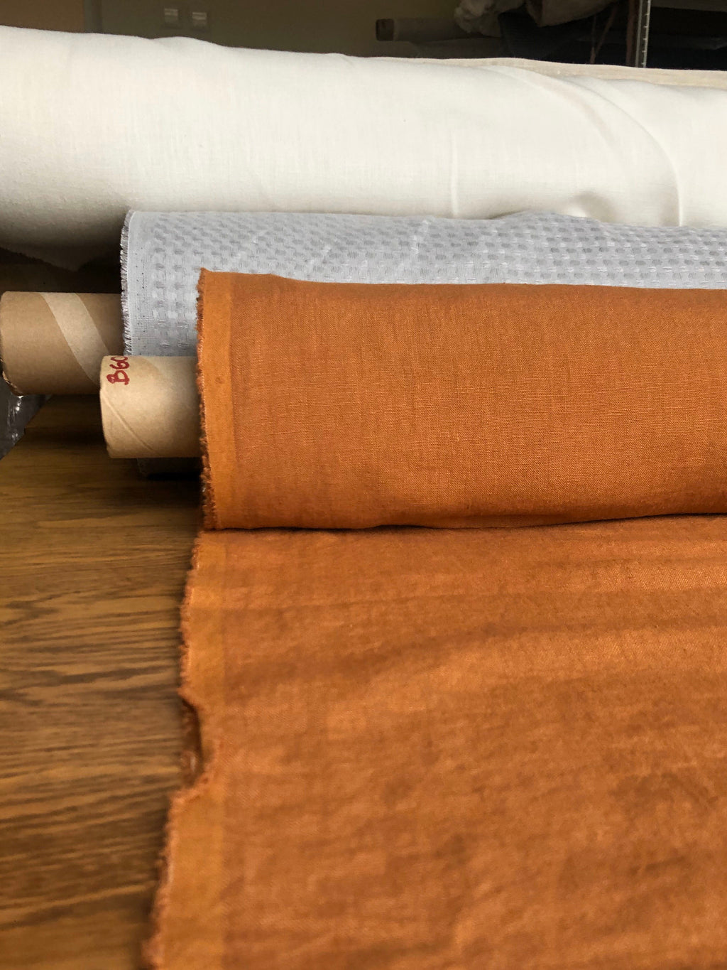 Squash Linen Fabric: 100% Natural, Medium Weight (57" Wide)