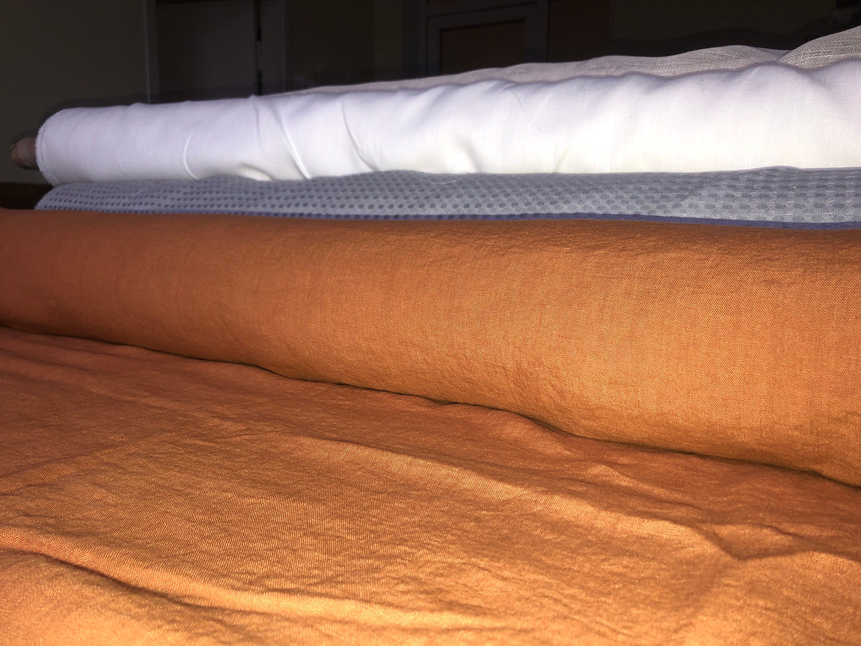 Squash Linen Fabric: 100% Natural, Medium Weight (57" Wide)