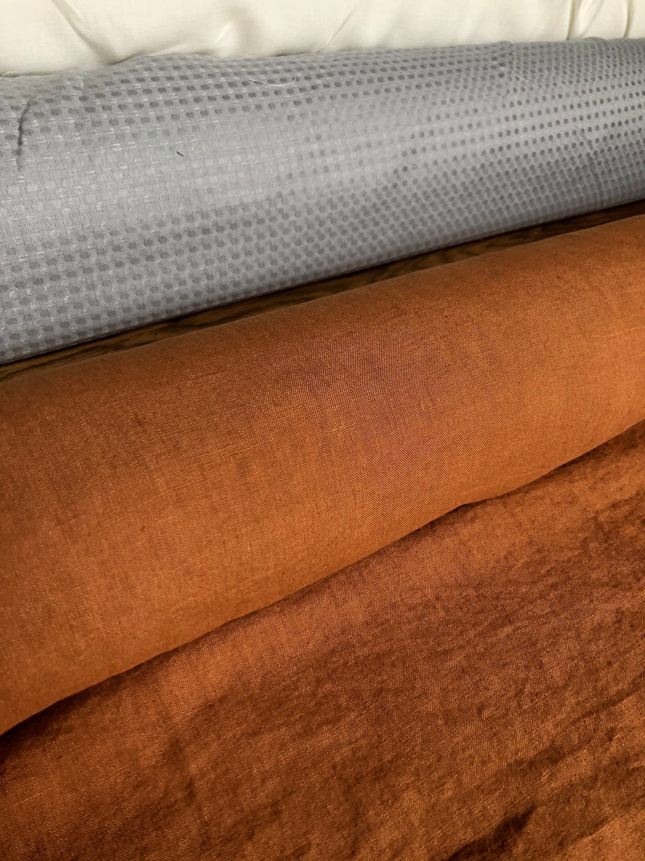 Squash Linen Fabric: 100% Natural, Medium Weight (57" Wide)