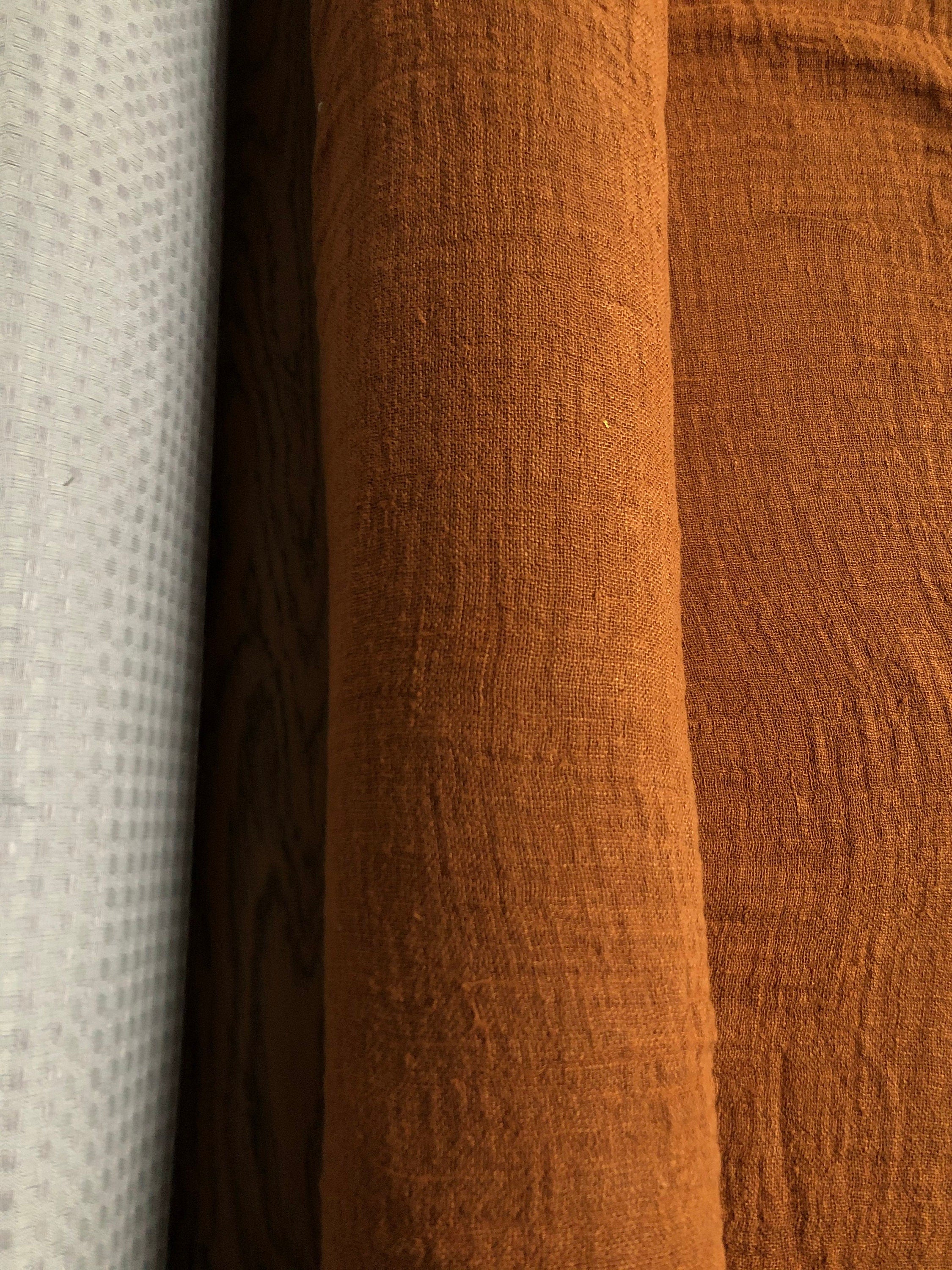 Squash Linen Fabric: 100% Natural, 140cm Wide, Sewing Fabric by the Yard