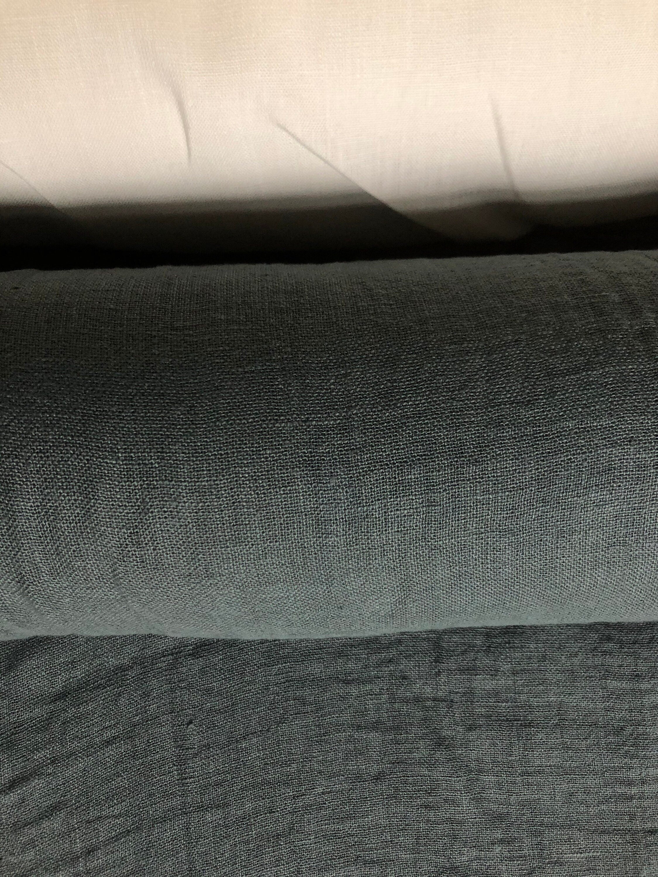 Green Linen Fabric: 100% Natural, 200g, 150cm Wide, For Sewing & Bedding