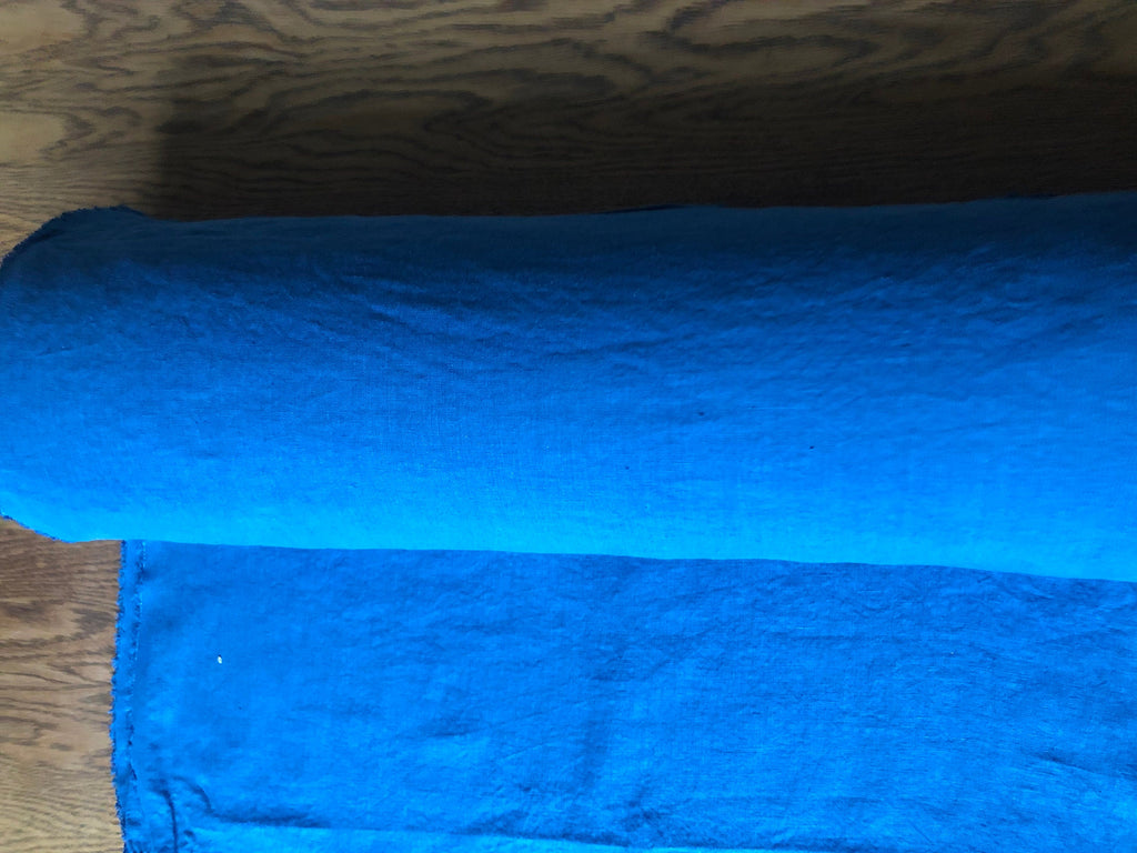 Soft Blue Linen Fabric: Extra Wide 250cm, Bedding & Sewing