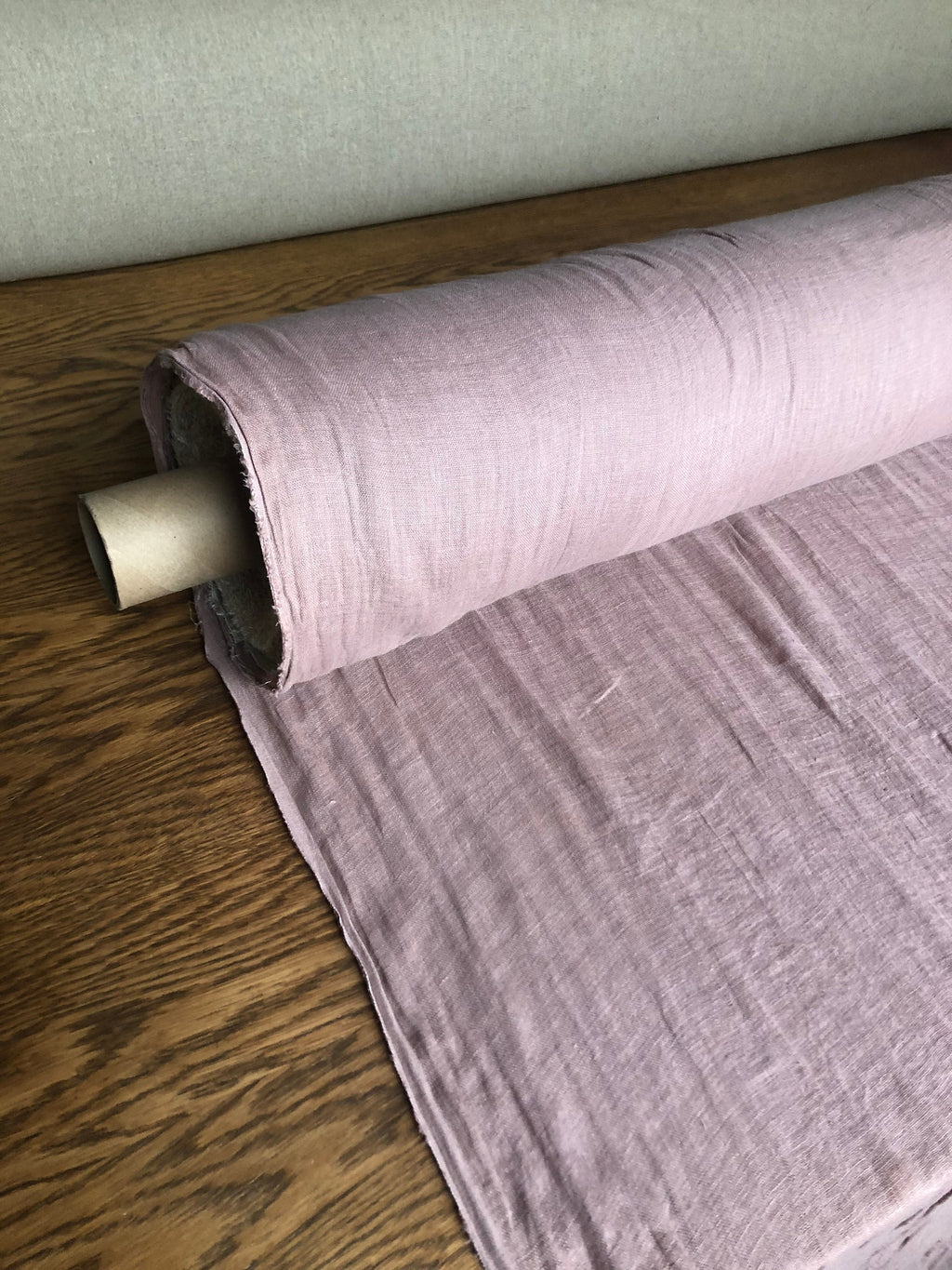 Dusty Lavender Linen Fabric: 100% Natural, Light Weight (By The Yard)