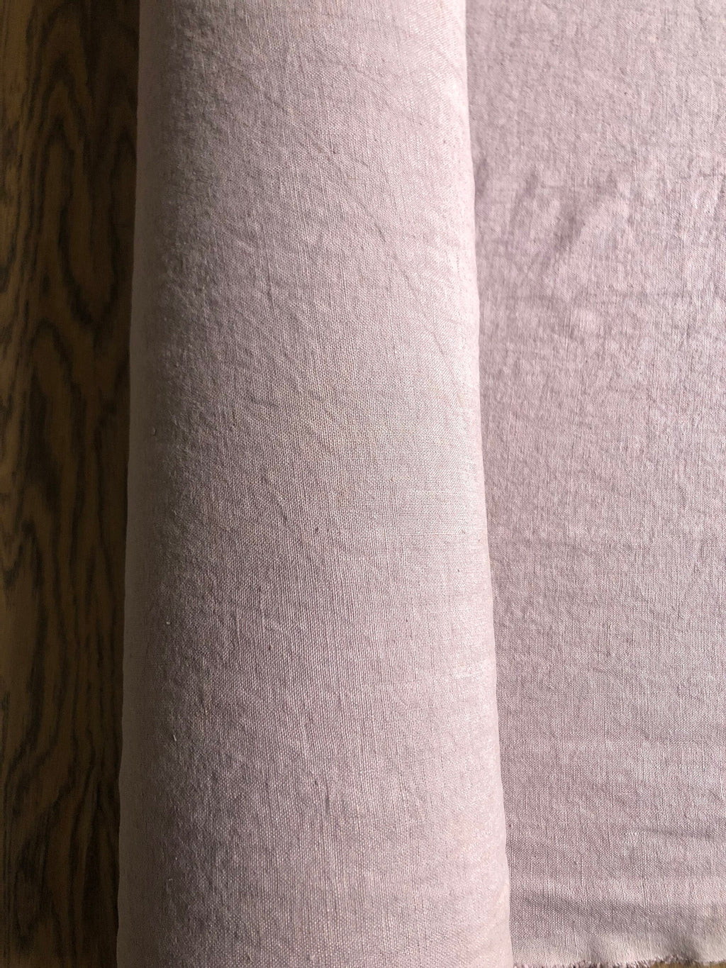 Dusty Lavender Linen Fabric: 100% Natural, 145cm Wide, 260g
