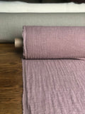 Dusty Lavender Linen Fabric: 100% Natural, 140cm Wide, For Sewing