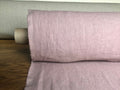 Dusty Lavender Linen Fabric: 100% Natural, 145cm Wide, 260g