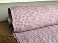 94" EXTRA WIDE fabric, Waffle natural Linen/Cotton fabric BGO137 Dusty Lavender, 235g/240cm fabric by the metre bath towel spa towel (7-213)