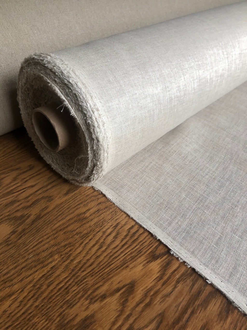 Light Natural Linen Fabric: 100% Pure, 140cm Wide, For Sewing