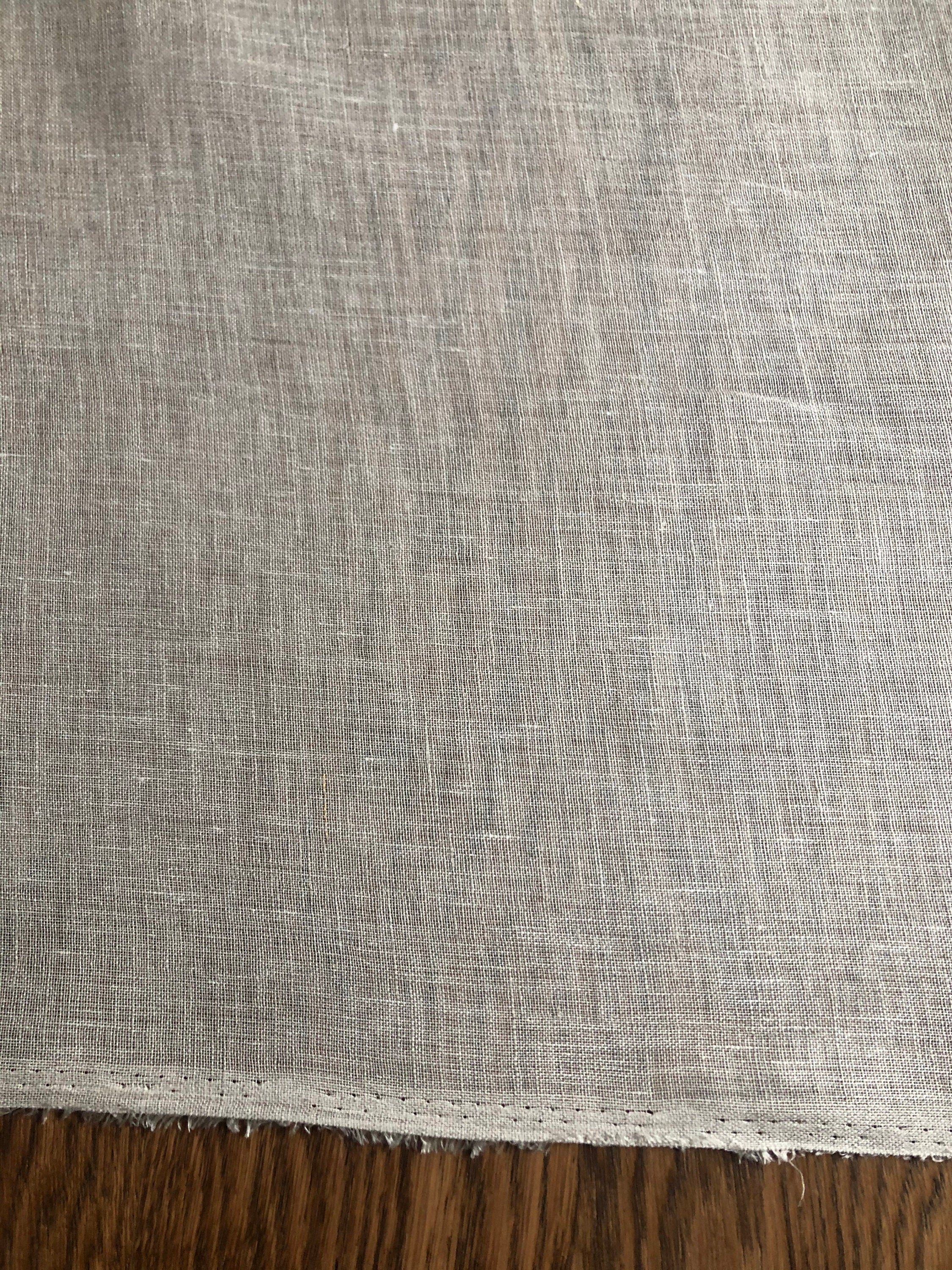 Light Natural Linen Fabric: 100% Pure, 140cm Wide, For Sewing