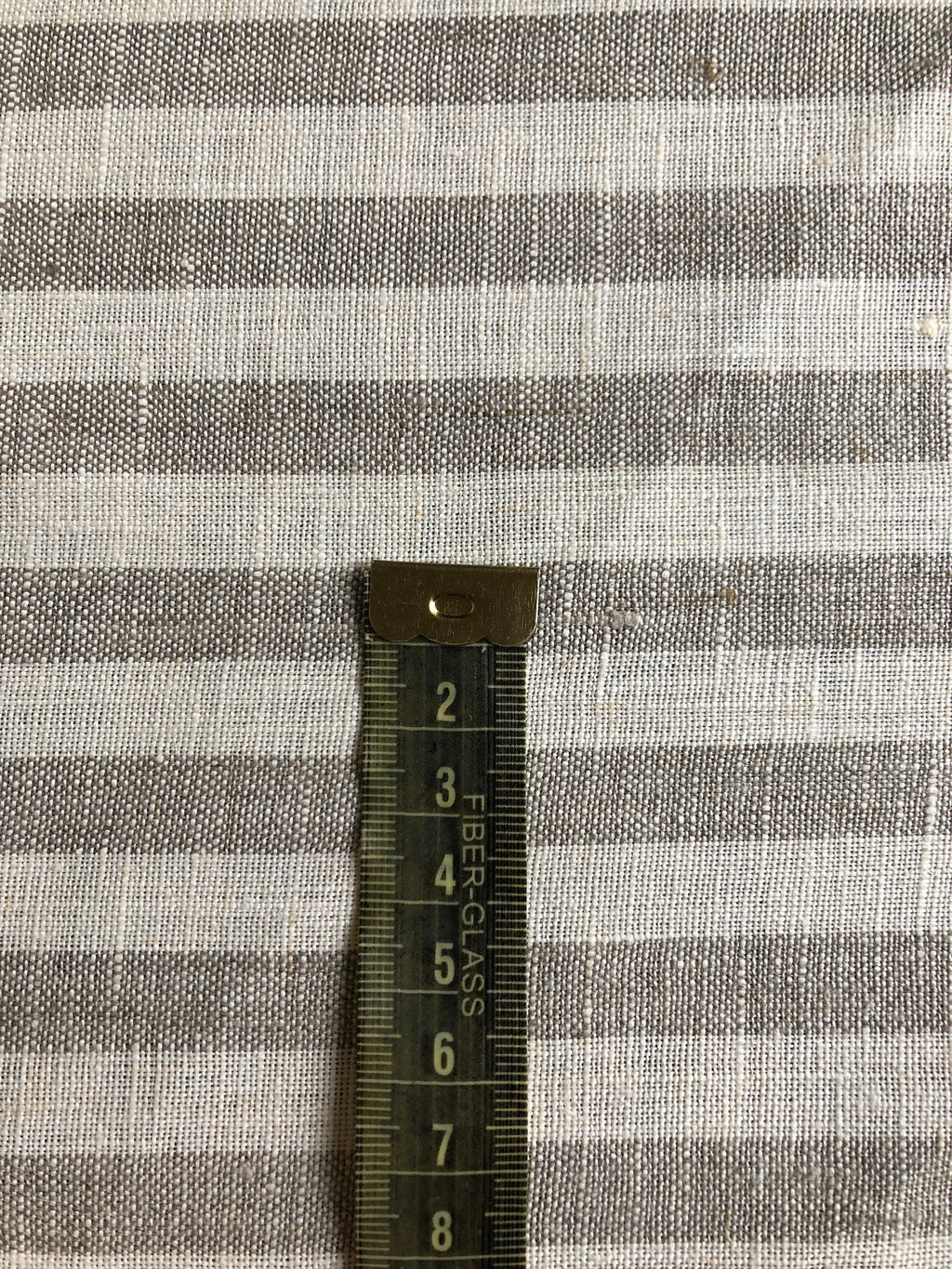 Striped Linen Fabric: 100% Natural, 150cm Wide - BGO203