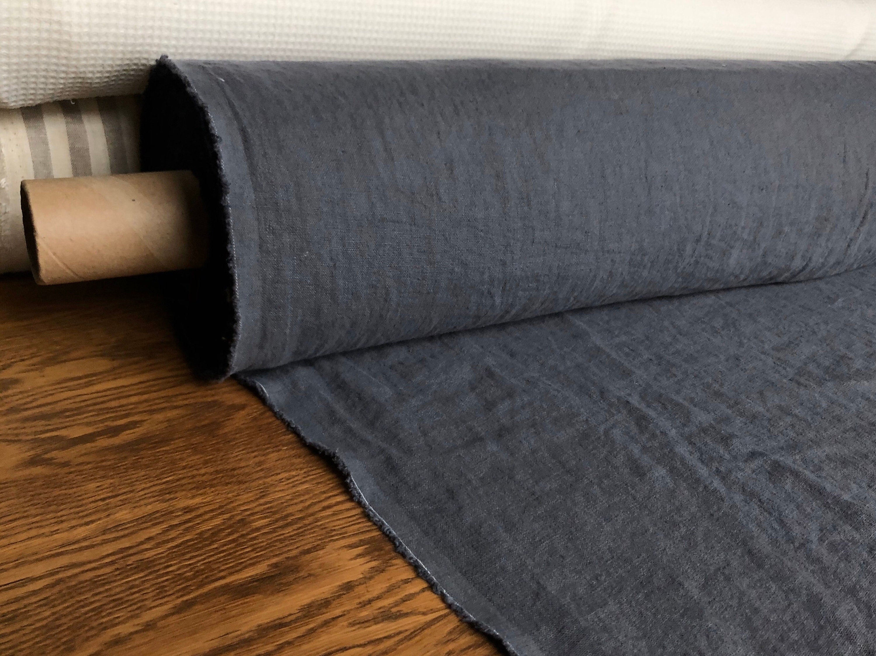 Softened Linen Fabric: 100% Natural, 145cm Wide, 260gsm