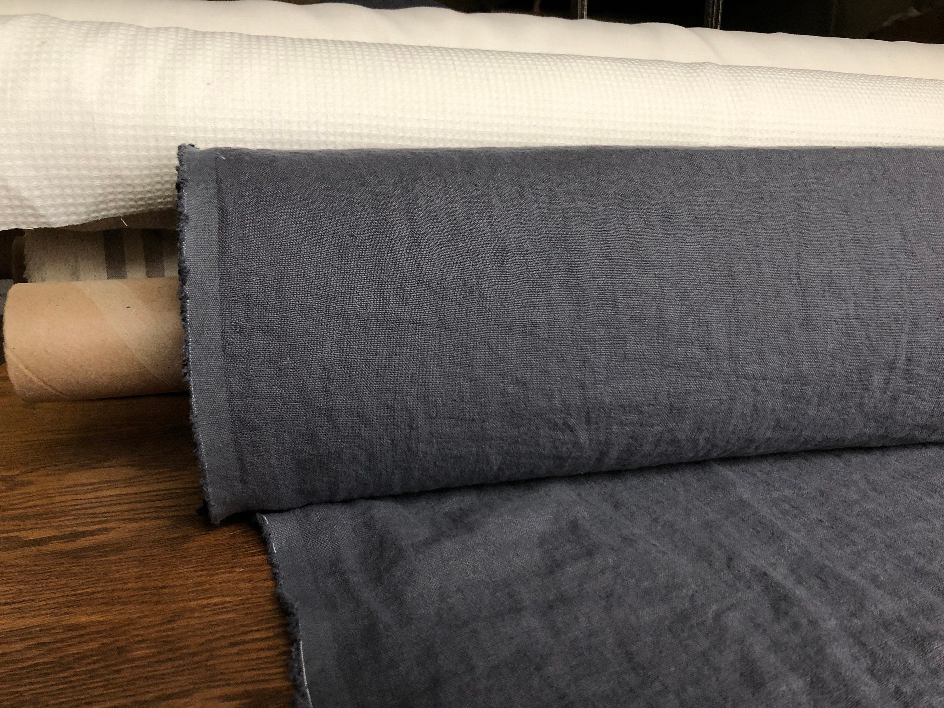 Softened Linen Fabric: 100% Natural, 145cm Wide, 260gsm