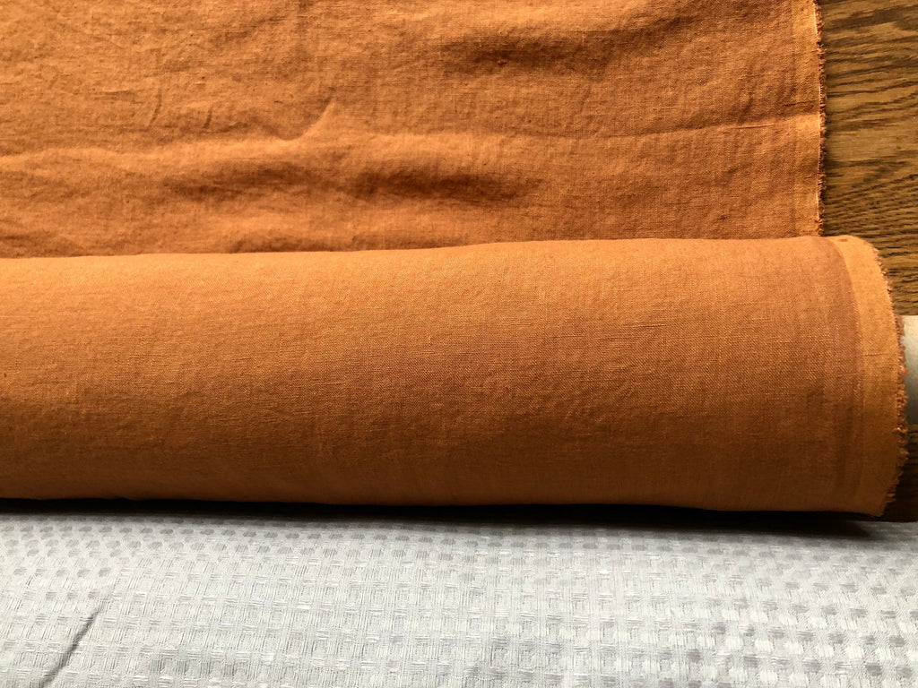 Squash Linen Fabric: 100% Natural, Medium Weight (57" Wide)