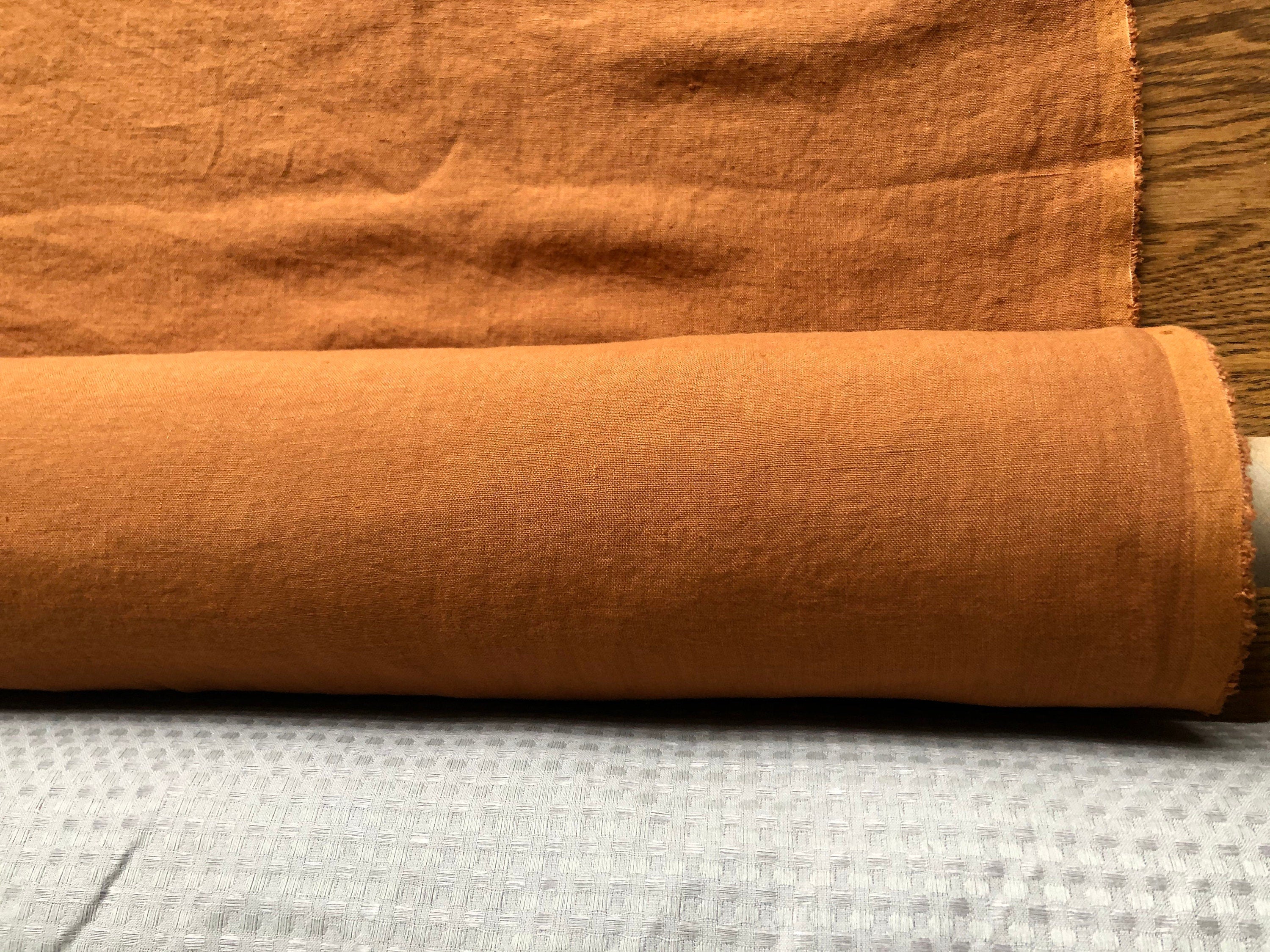 Squash Linen Fabric: 100% Natural, Medium Weight (57" Wide)