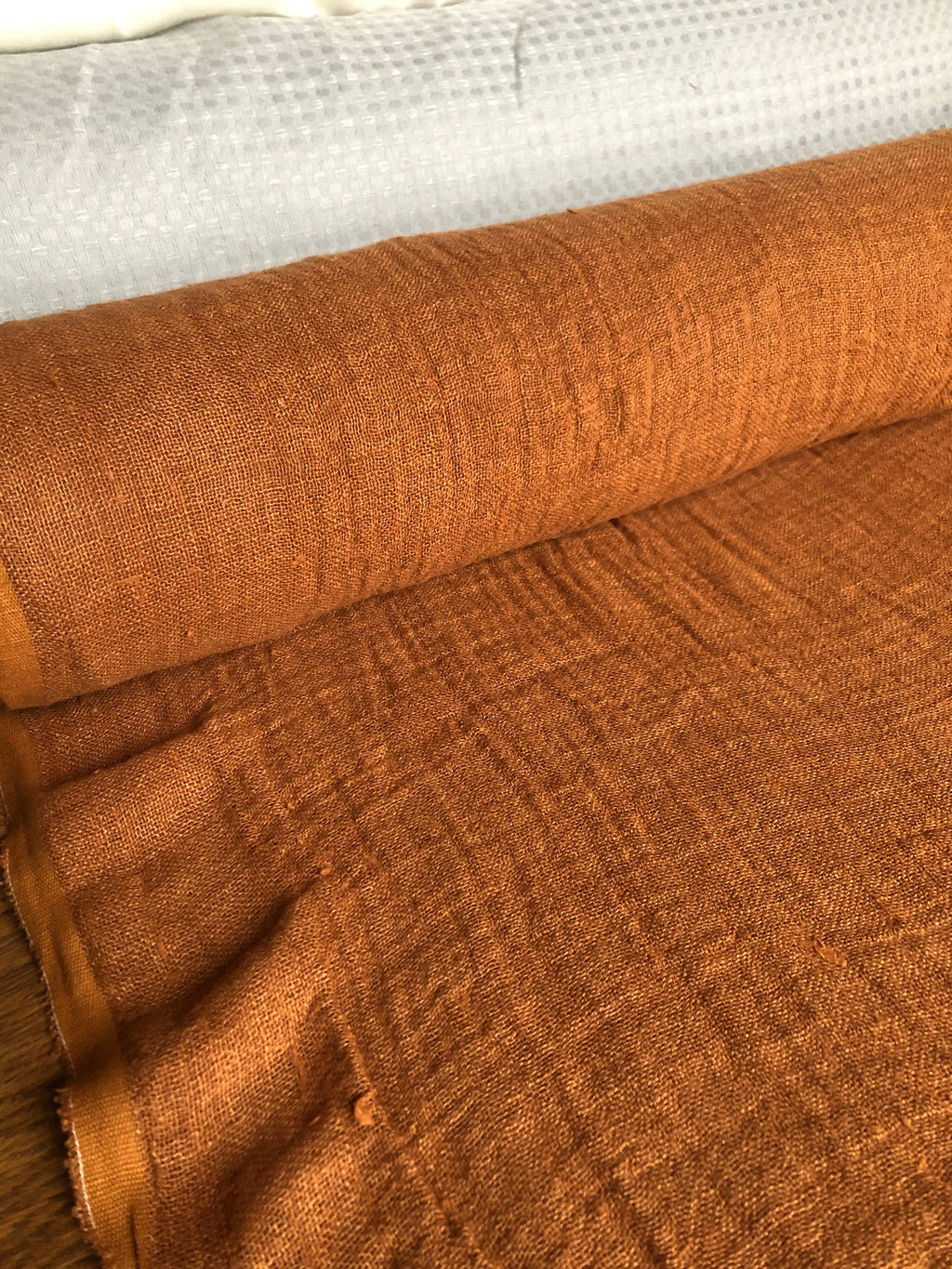 Squash Linen Fabric: 100% Natural, 140cm Wide, Sewing Fabric by the Yard