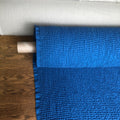 Wide Waffle Linen Cotton Fabric: Marine Blue BGO137, 94" Wide