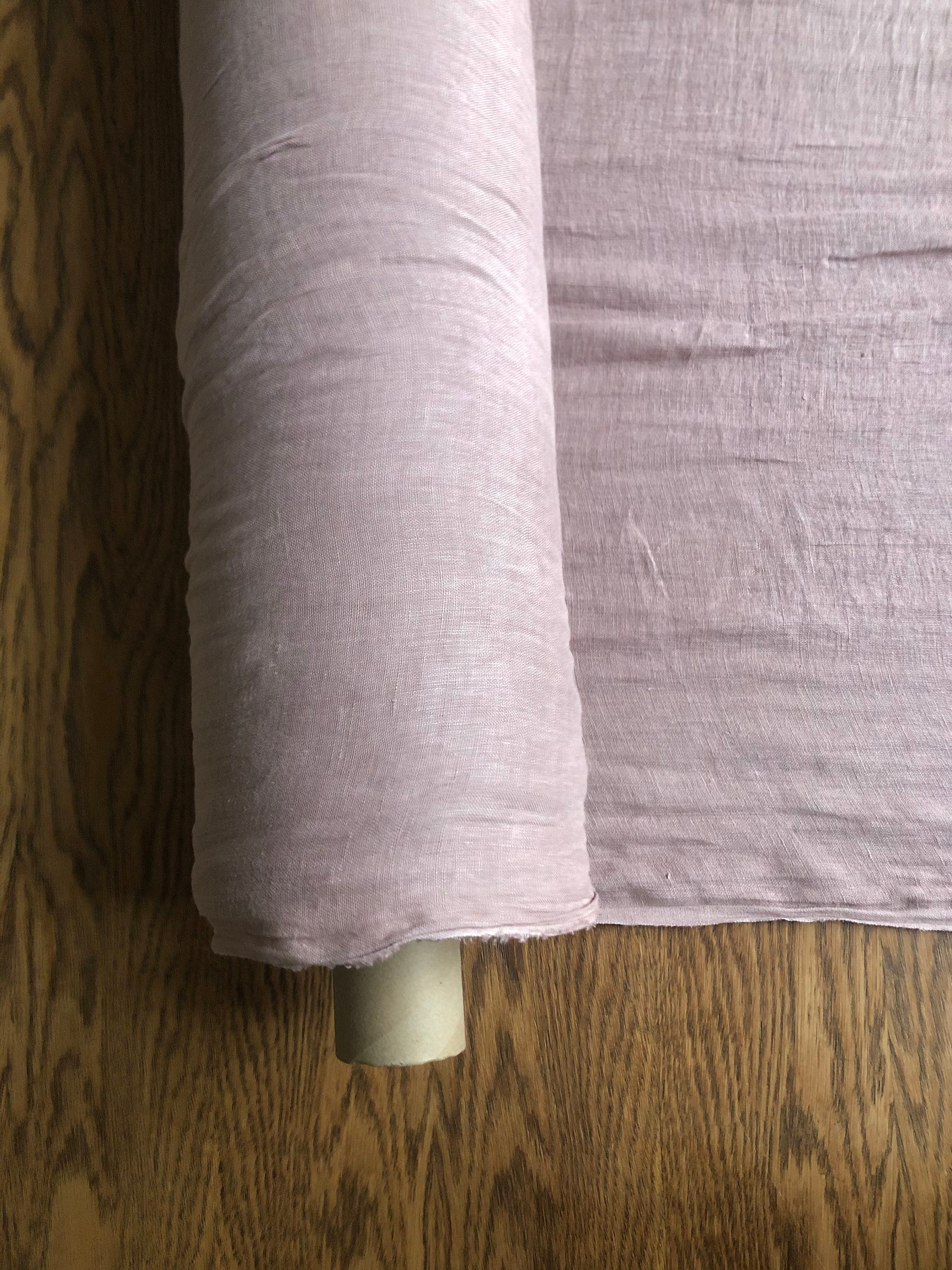 Dusty Lavender Linen Fabric: 100% Natural, Light Weight (By The Yard)