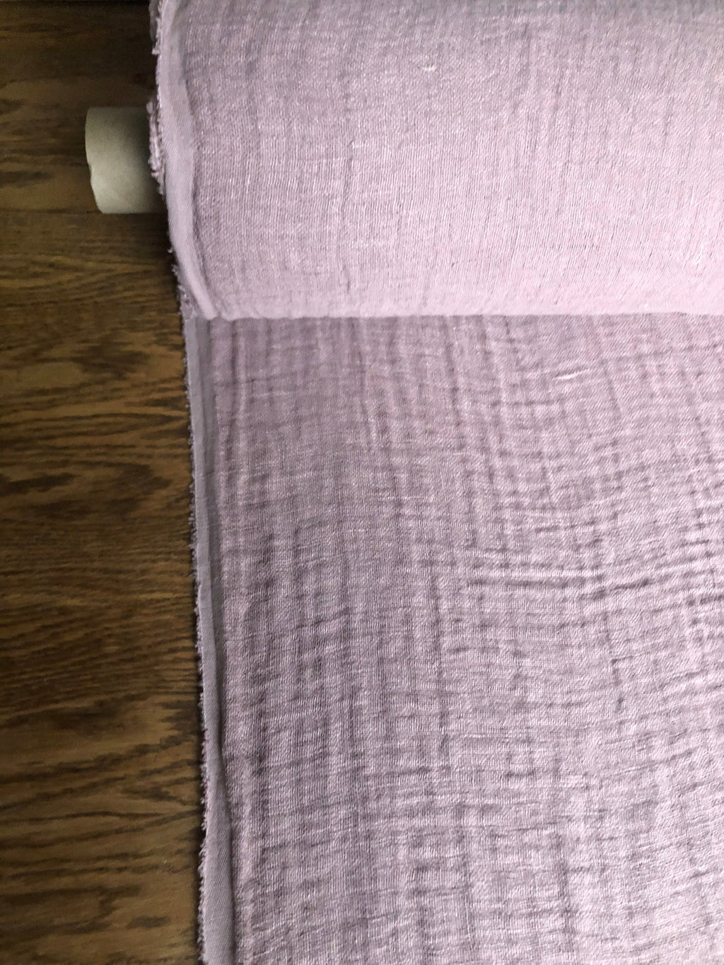 Dusty Lavender Linen Fabric: 100% Natural, 140cm Wide, For Sewing